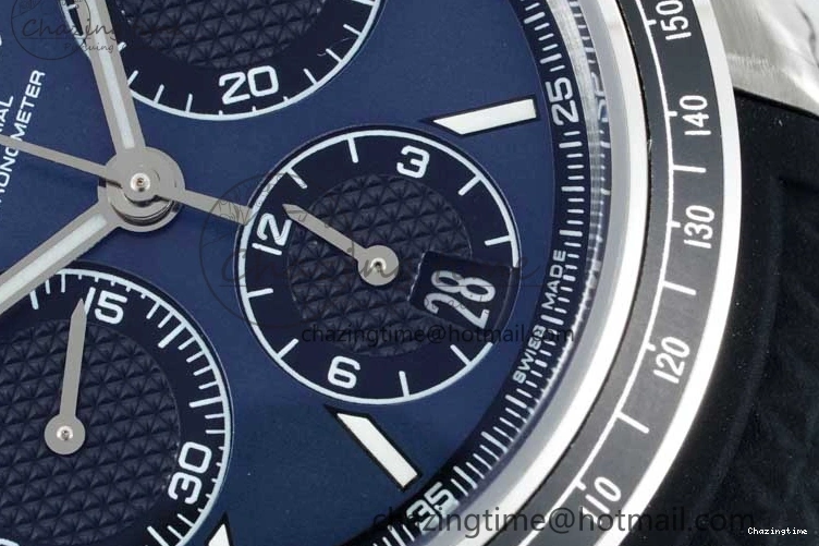 0601 SportInspired Speedmaster Racing Master SS HKF Best Edition Blue Black Dial on Black Rubber Strap A 7817